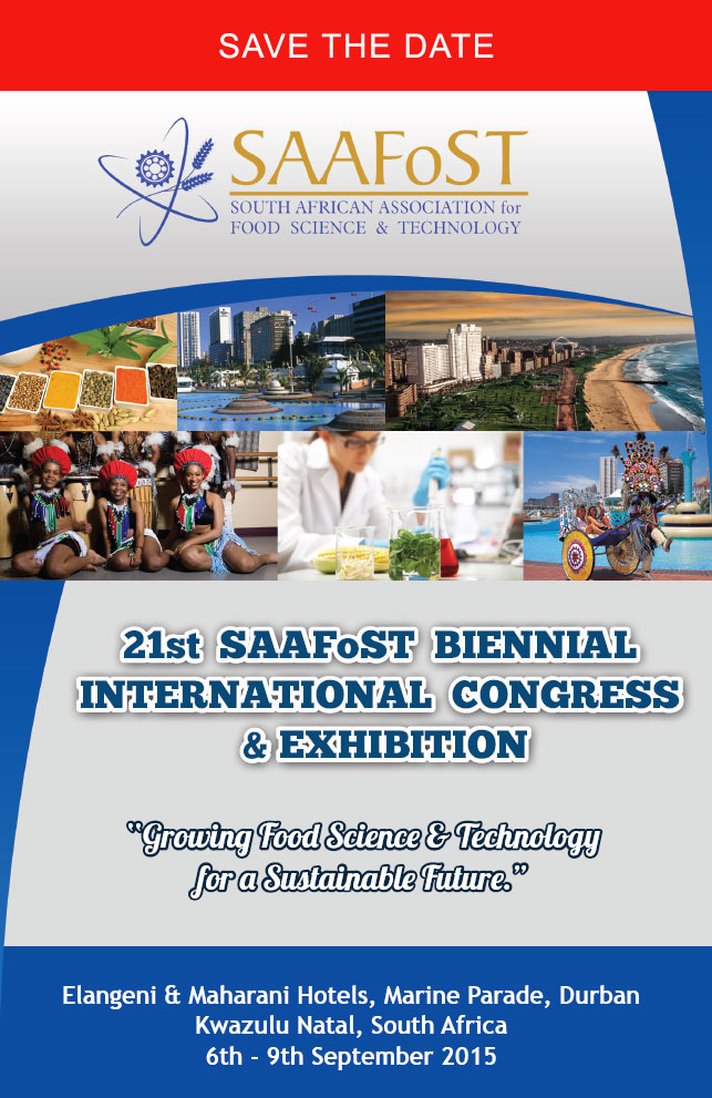 SAAFoST 2015 - 21st SAAFoST Biennial International Congress & Exhibition